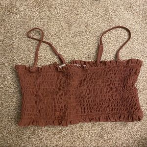 ZAFUL Ruffled Bandeau Bikini Top